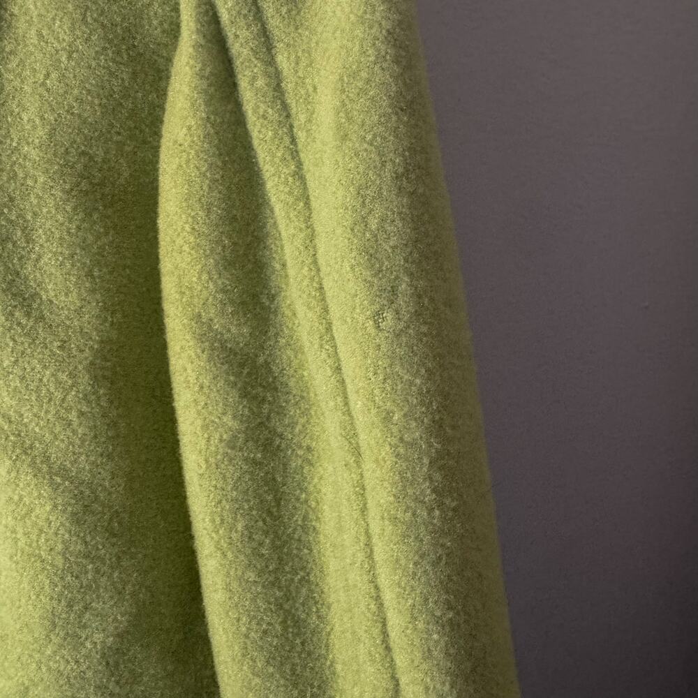 Tribal Vintage Chartreuse Wool Cashmere Blend Zip Up Jacket Size 4 - Picture 9 of 10